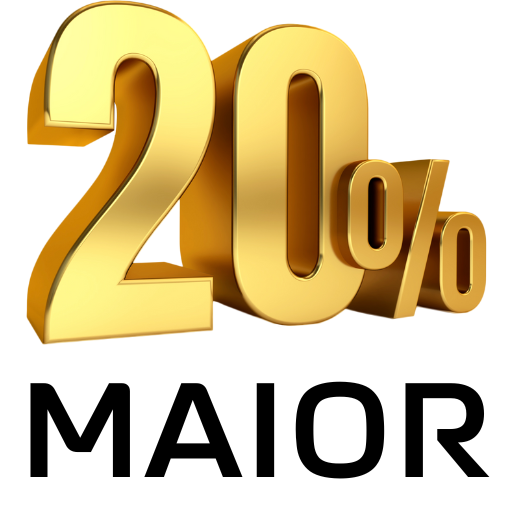 Dimensões 20% maiores
